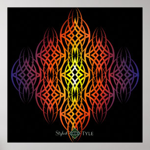 Poster Trio de l'éclipse ( Arc-en-ciel )
