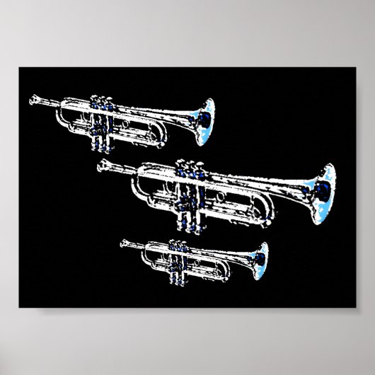 Poster Trio de trompette (Devant)