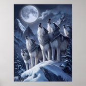 Poster Trio des loups du Sommet de minuit (Devant)