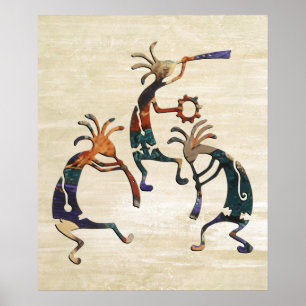 Poster Trio musicien KOKOPELLI + vos idées