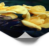 Poster Trio rose jaune Abstrait (Coin)