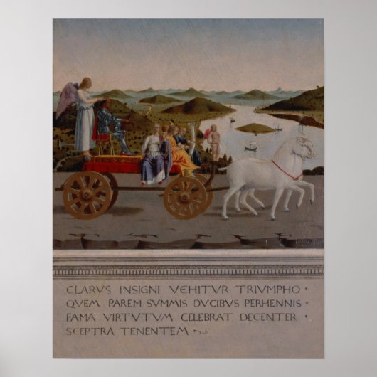 Poster Triomphe de Federigo da Montefeltro, duc d'Urbino (Devant)