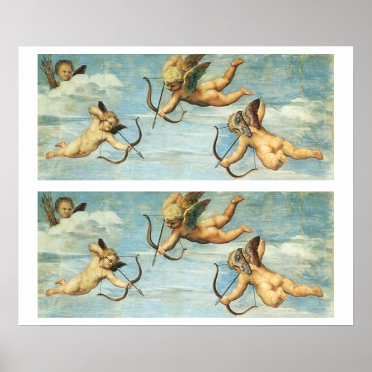 Poster Triomphe de Galatée détail des anges par Raphael S (Devant)