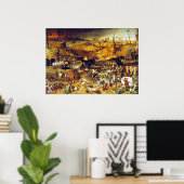 Poster Triomphe de la mort (par Pieter Bruegel) (Bureau à domicile)