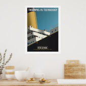 Poster TRIOMPHE EN TECHNOLOGIE - RMS Titanic (Cuisine)