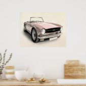 Poster Triomphe TR6 (Cuisine)