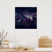Poster Triple Déesse Luna Univers de la Lune (Cuisine)