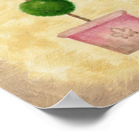 Poster Triple Globe Topiary art print (Coin)