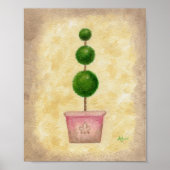 Poster Triple Globe Topiary art print (Devant)