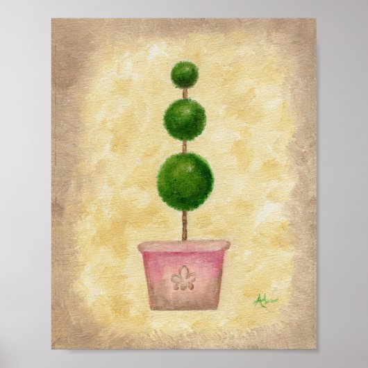 Poster Triple Globe Topiary art print (Devant)