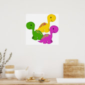 Poster Triplets Baby Dino (Cuisine)