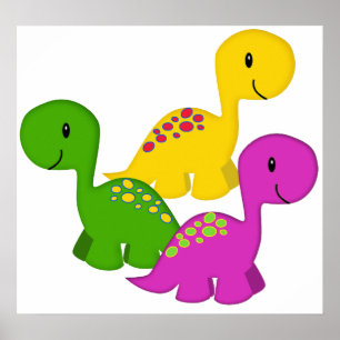 Poster Triplets Baby Dino