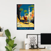 Poster Tripoli Libia Libye Vintage voyage Afrique (Bureau à domicile)