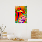 Poster Trippy: Abstract Psychedelic (Keuken)