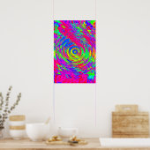 Poster Trippy: Abstract Psychedelic (Keuken)