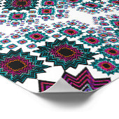 Poster Trippy: Abstract radiaal kunstwerk (Hoek)