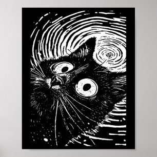Poster Trippy Cat Pastel Goth Gothic Grunge Alt Punk Weir