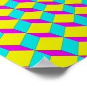 Poster Trippy : CMJN Abstrait (Coin)