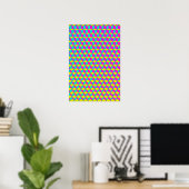 Poster Trippy : CMJN Abstrait (Bureau à domicile)