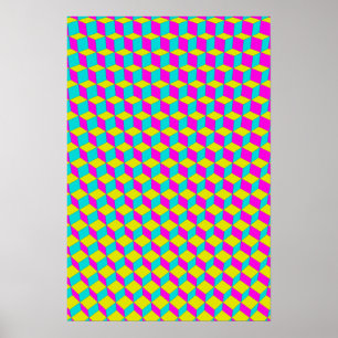 Poster Trippy : CMJN Abstrait