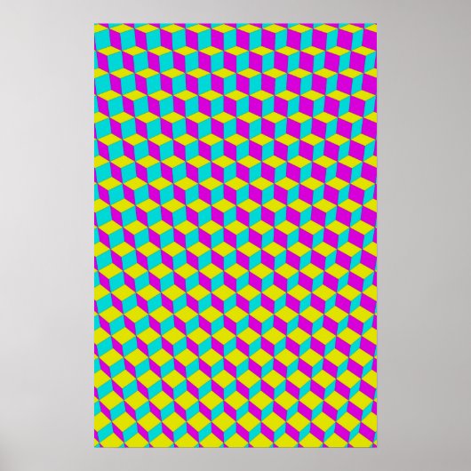 Poster Trippy : CMJN Abstrait (Devant)