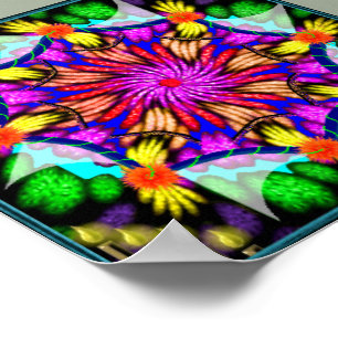 Poster Trippy Flowers