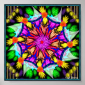 Poster Trippy Flowers (Voorkant)