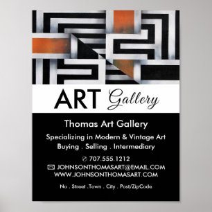 Poster Trippy Maze Motif, Concessionnaire d'art, Galerie