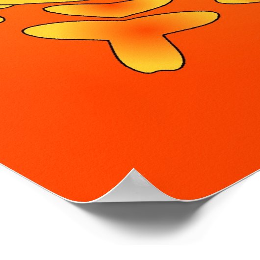 Poster Trippy : Oeuvre Hexagonale Psychédélique (Coin)