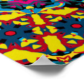 Poster Trippy : Oeuvre Psychedélique Kaleidoscope (Coin)