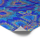 Poster Trippy : Oeuvre Psychédélique Radiale (Coin)