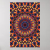 Poster Trippy : Oeuvre Psychédélique Radiale (Devant)