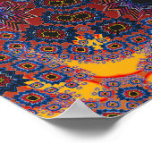 Poster Trippy : Oeuvre Psychédélique Radiale (Coin)