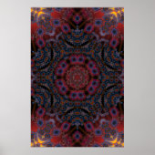 Poster Trippy : Oeuvre Psychédélique Radiale (Devant)