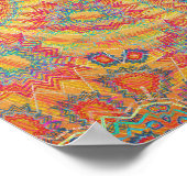 Poster Trippy Poster: Psychedelic Radial Artwork (Coin)