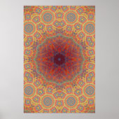 Poster Trippy Poster: Psychedelic Radial Artwork (Devant)