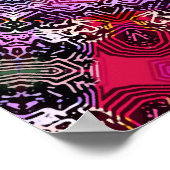 Poster Trippy: Psychedelic Radiaal Artwork (Hoek)