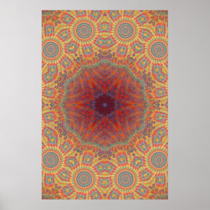 Poster Trippy: Psychedelic Radiaal Artwork