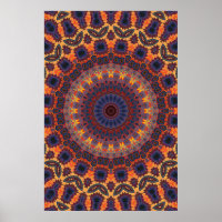 Poster Trippy: Psychedelic Radiaal Artwork
