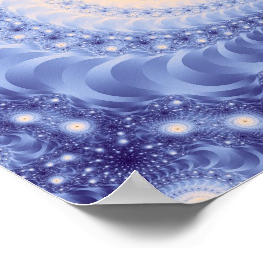 Poster Trippy Psychedelic Starstorm Fine Fractal (Coin)