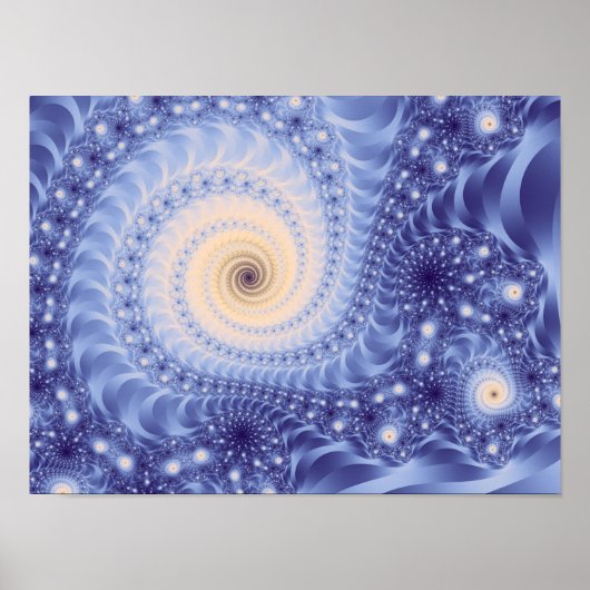 Poster Trippy Psychedelic Starstorm Fine Fractal (Devant)