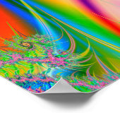 Poster Trippy : Psychédélique Abstraite (Coin)