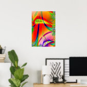 Poster Trippy : Psychédélique Abstraite (Bureau à domicile)