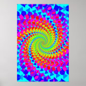 Poster Trippy : Psychédélique Abstraite (Devant)