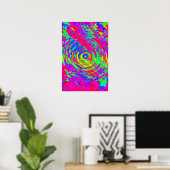 Poster Trippy : Psychédélique Abstraite (Bureau à domicile)