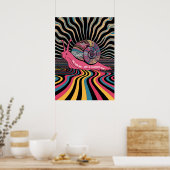 Poster Trippy Snail Art (Cuisine)