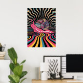 Poster Trippy Snail Art (Bureau à domicile)