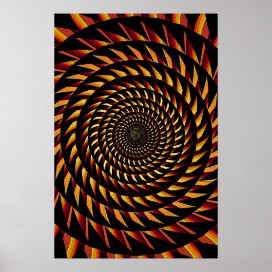 Poster Trippy : Spiral Sawtooth (Devant)