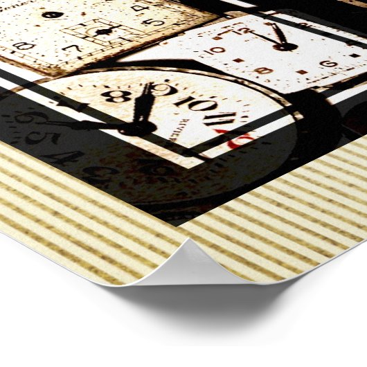 Poster Triptych Montres vintages (Coin)