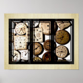 Poster Triptych Montres vintages (Devant)